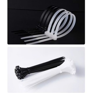 ComBo 3 Bịt Dây Rút Nhựa (Dây Thít Nhựa ) Bảng Lớn Dây Trắng Và Dây Đen/Bịt 70 sợi