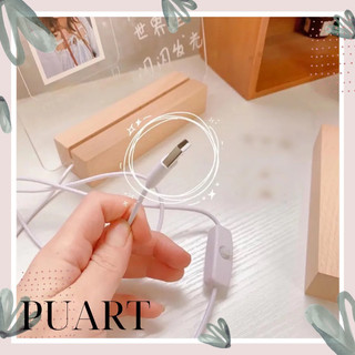 Đế đèn led bằng gỗ ánh sáng màu vàng ấm làm đồ DIY trang trí bàn làm việc, phòng ngủ.