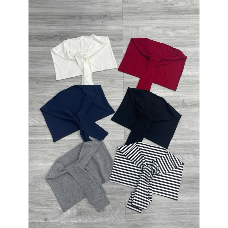 ( Bán lẻ khăn ) khăn thuỷ thủ mix đồ chất thun - Ảnh thật Hương Muối