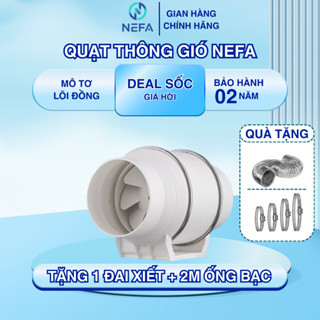 Quạt thông gió hút mùi Nefa HF100 - HF300, quạt hút mùi nhà bếp, máy hút khói bếp, hút ẩm không khí chính hãng