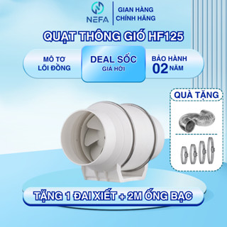 [Chính hãng] Quạt thông gió hút mùi Nefa HF125 -40W quạt hút khói nhà bếp công suất mạnh, tiết kiệm điện chính hãng