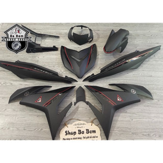 dàn áo exciter 150 đen nhám mới chính hãng (tặng tem 3 lớp dán sẵn như hình)