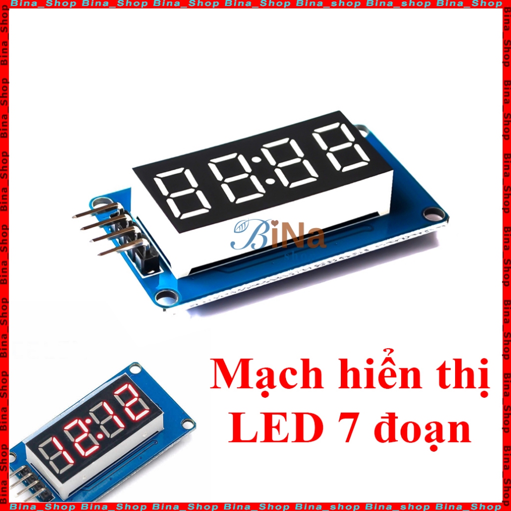 Mạch hiển thị Led 7 đoạn (kiểu thời gian)