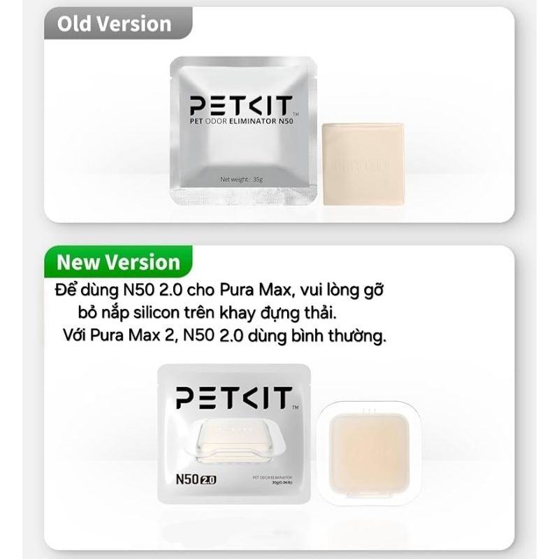 Viên khử mùi sáp N60 N50 2.0 túi chất thải cho máy vệ sinh mèo Purobot Ultra Pura X Max PuraMax 2