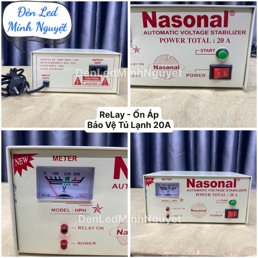 Ổn Áp Relay Bảo Vệ Tủ Lạnh Nasonal 20A