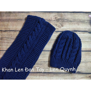 Bộ khăn mũ len đan tay