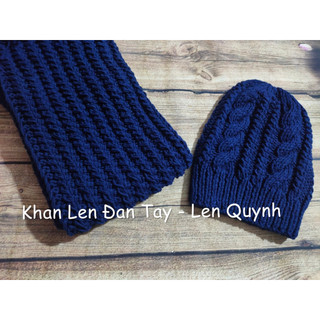 Bộ khăn mũ len đan tay