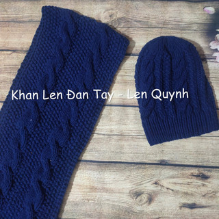 Bộ khăn mũ len đan tay