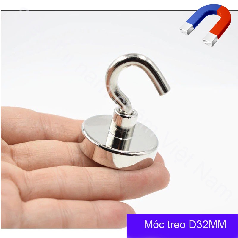 Móc treo nam châm D32mm - 1 cái - NCMTD32