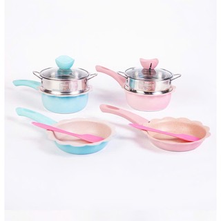Set nồi chảo đá hoa