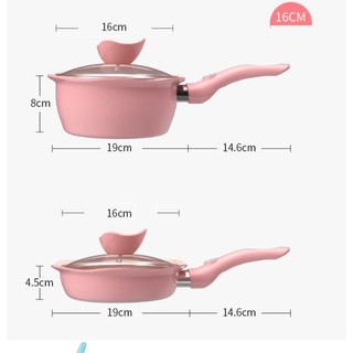Set nồi chảo đá hoa