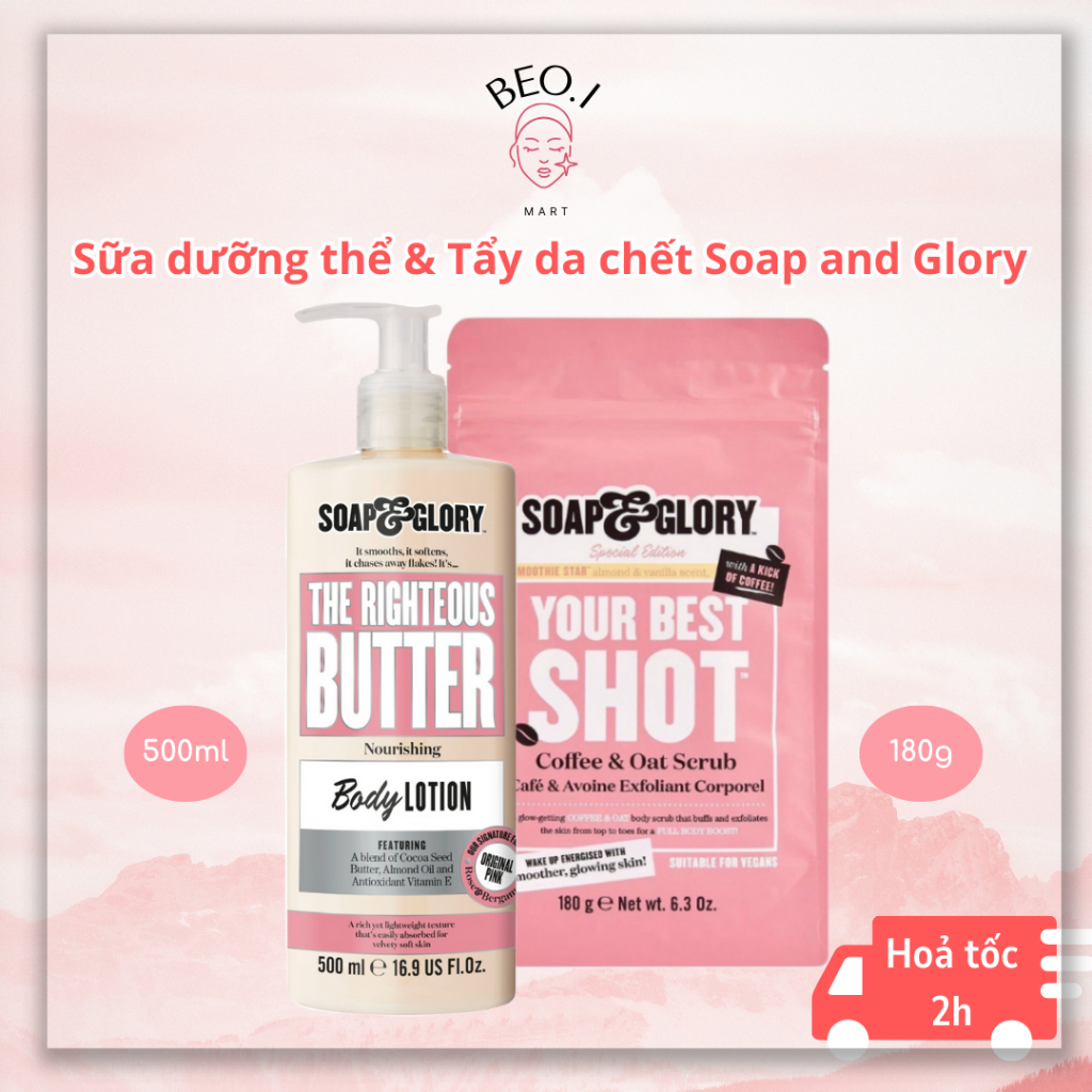 Sữa dưỡng thể Soap and Glory 500ml The Righteous Butter Body Lotion