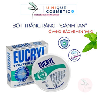 Bột Tẩy Trắng Răng Eucryl Powerful Stain Removal Toothpowder Giúp Răng Chắc Khoẻ 50g