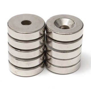 Nam châm đất hiếm 25x5 lỗ 5mm