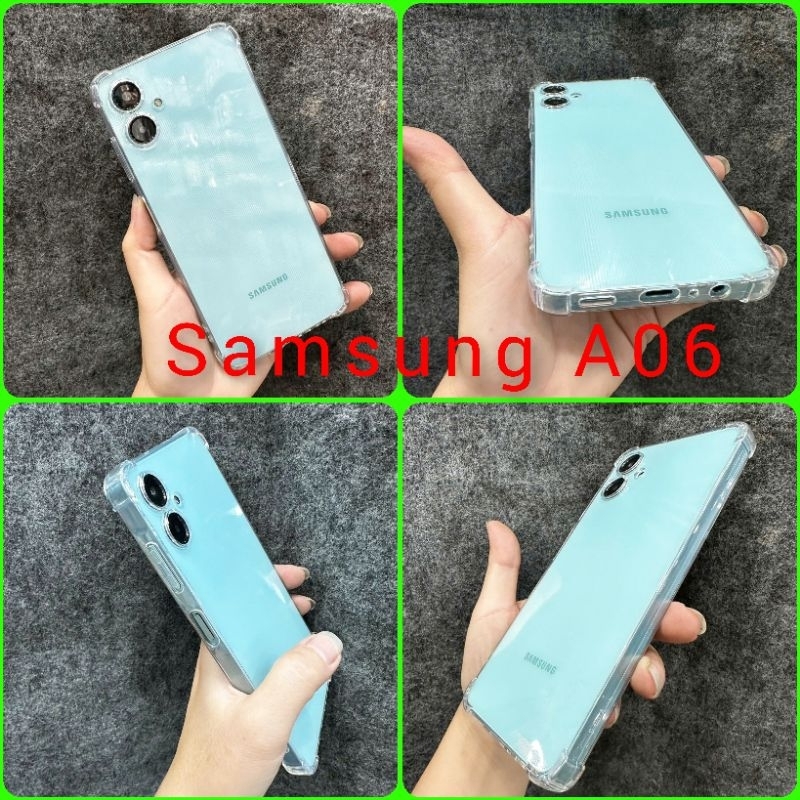 Case ốp lưng Samsung A06 2024 dẻo siêu trong suốt dày dặn chống sốc bảo vệ camera