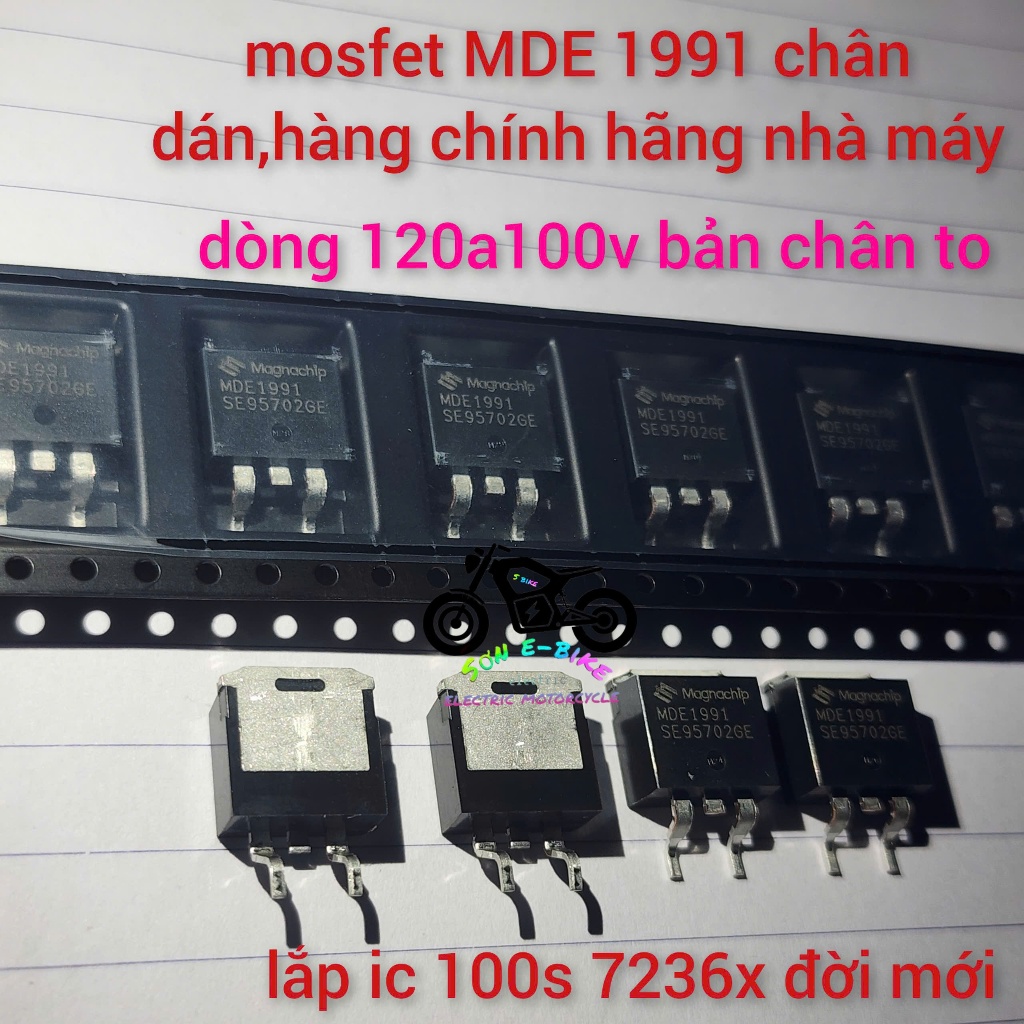 (giá 1 chiếc)mosfet MDE 9119 120a100v hàng mới,bản chân to(dùng cho ic 100s 7236x phiên bản mới)