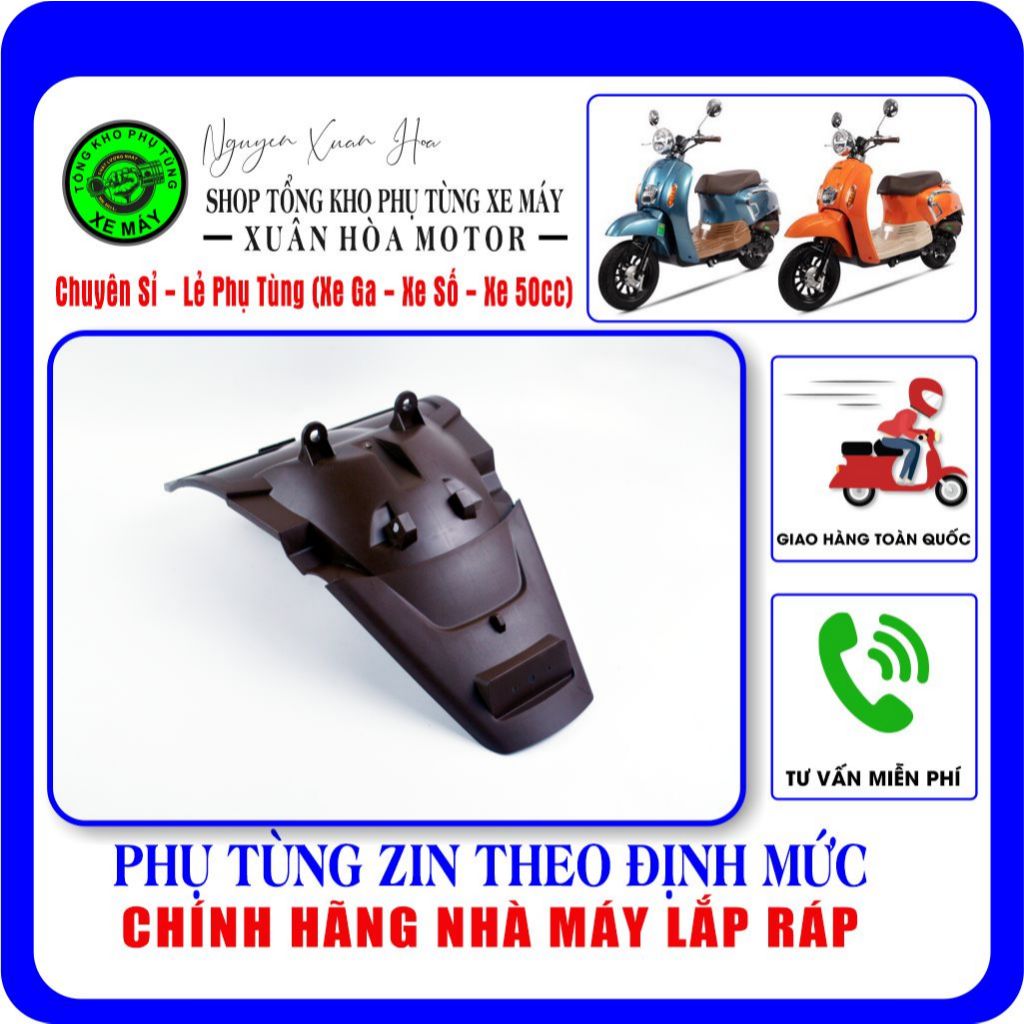 Chắn bùn sau/ Dè sau/ Đuôi bắt biển Hyosung HSV3 - 50cc/ Crea Hyosung 2023 (Chất liệu nhựa PP cao cấ