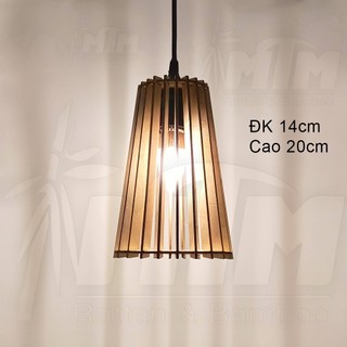 Đèn gỗ tròn trang trí