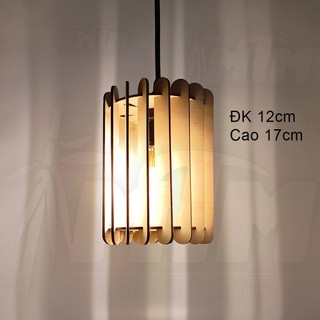 Đèn gỗ tròn trang trí