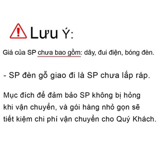 Đèn gỗ tròn trang trí