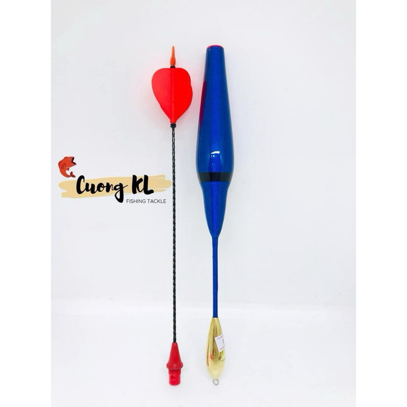 Phao câu cá dáng hồ lô cuốn chỉ cọng vặn