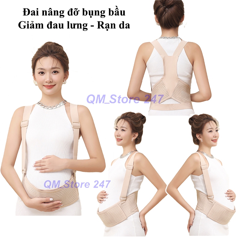 Đai Nâng Đỡ Bụng Bầu Co Giãn 4 Chiều Giảm Đau Lưng Chống Rạn Bụng Giúp Mẹ Bầu Thấy Thoải Mái DB14