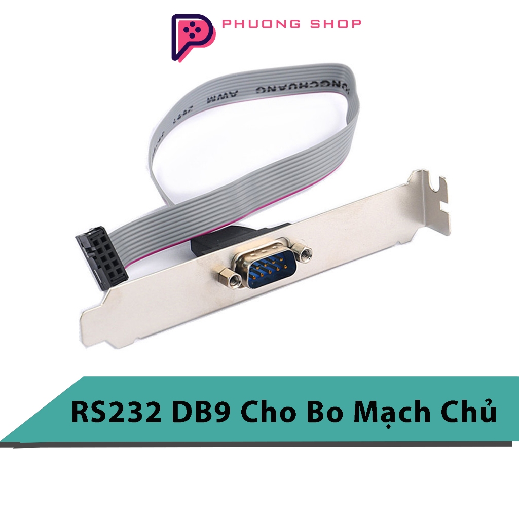 Giá treo cáp bo mạch chủ cổng COM RS232 DB9 Pin 30cm -  cáp COM RS232 DB9 Cho Bo Mạch Chủ PC