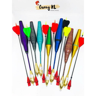 Phao câu cá dáng hồ lô cuốn chỉ cọng vặn