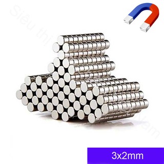 Nam Châm viên , nam châm đất hiếm , nam châm 3x2mm ( set 100 viên )
