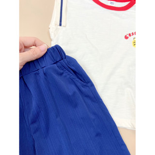 (90)Bộ hè cotton quần cullotes làm mát ecpuse18