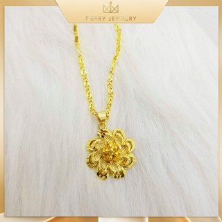  Dây Chuyền Nữ Hợp Kim Titan Xi Mã Vàng Dây Gạo Xoắn Mặt Mai Vàng Vòng Cổ Đẹp Không Đen Không Rỉ B21M16MV 