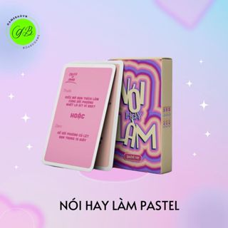 Bộ bài Nói Hay Làm Pastel 30 lá, bộ bài nói hay làm cặp đôi với nhiều thử thách hay ho