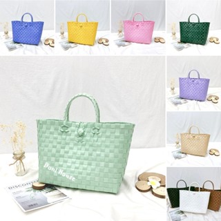 [Size XL] Giỏ Đan Tay, Túi Xách Đan Thủ Công Handmade, Làn Nhựa Đi Chợ, Phối Với Áo Dài, Đầm Đi Biển Chụp Ảnh