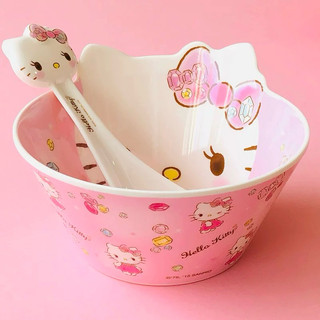 Tô chén muỗng ly dĩa Hello Kitty
