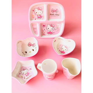 Tô chén muỗng ly dĩa Hello Kitty