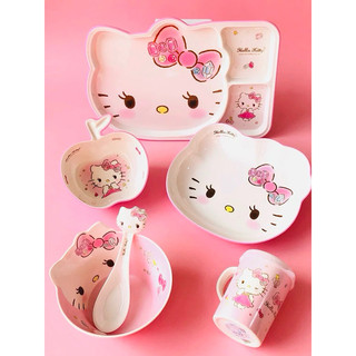Tô chén muỗng ly dĩa Hello Kitty