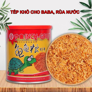 Tôm khô, Tép khô cho rùa nước- Thức ăn cho baba và rùa nước (Hộp thiếc 85g)