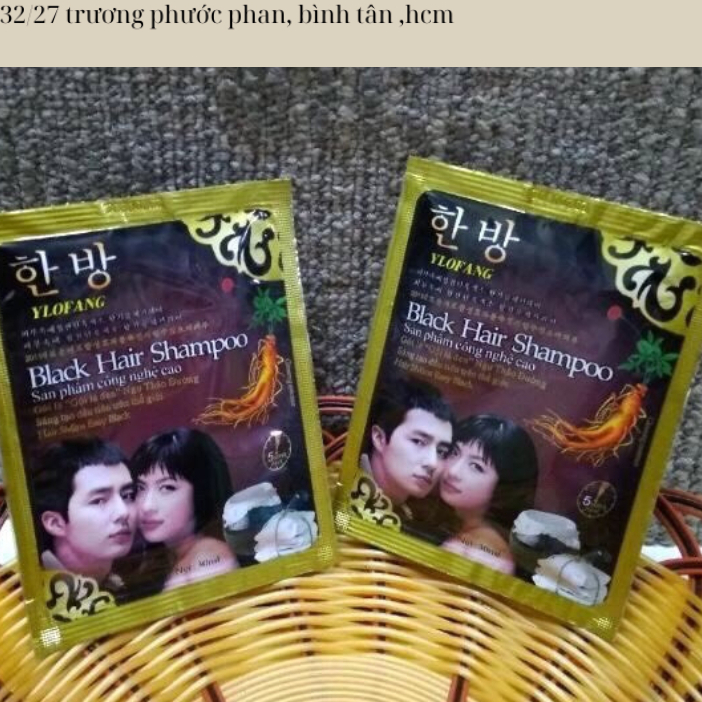 Gội là đen nhân sâm túi đen 1 túi 30ml