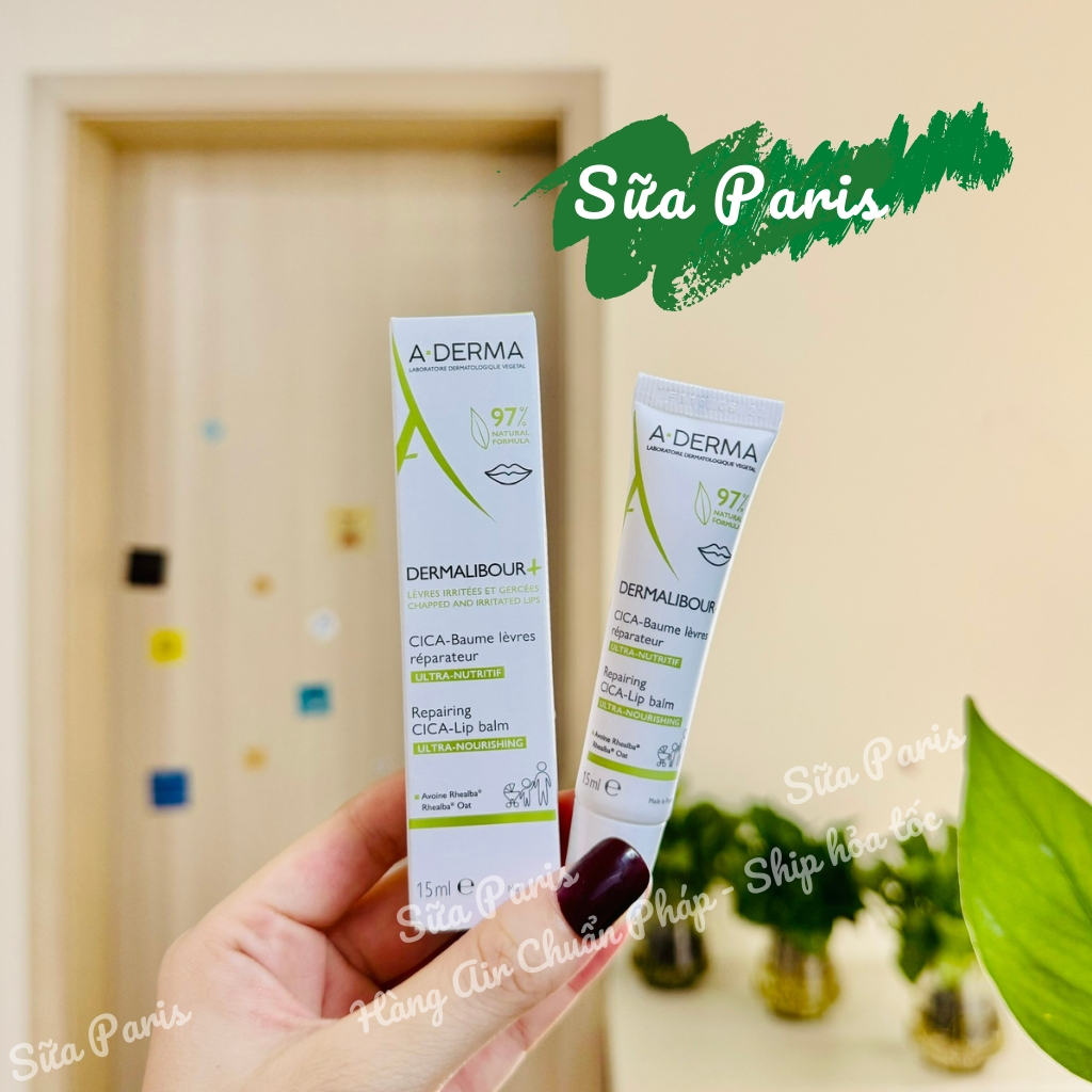 Son dưỡng môi Aderma dermalibour cica balm lips dành cho da khô, rất khô, da nứt nẻ_Sữa Paris Aderma