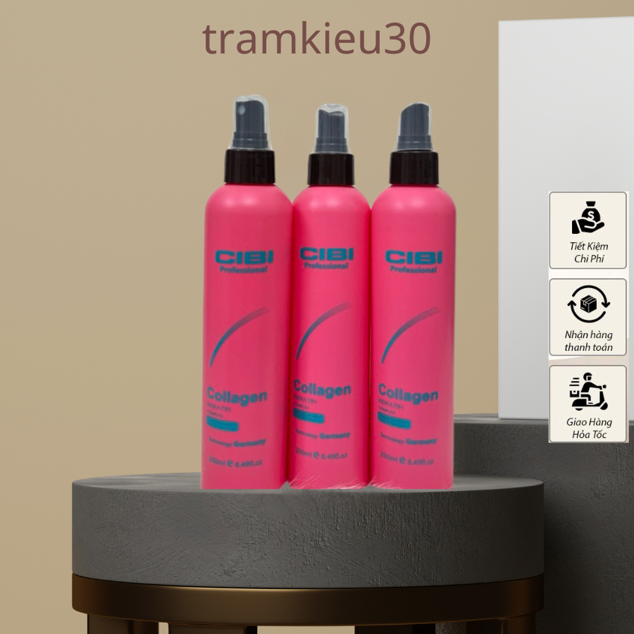 XỊT DƯỠNG TÓC KERATIN CIBI 250ML