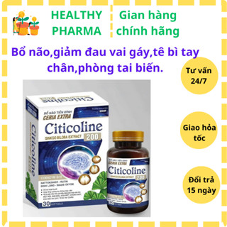 BỔ NÃO TIỀN ĐÌNH  CITICOLIN hoạt huyết dưỡng não tăng lưu thông máu,giảm tai biến,đau mỏi vai gáy,tê bì tay chân.