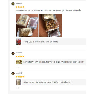 CÂU KỶ TỬ HÀNG ĐẸP 500gr nấu chè, chưng yến