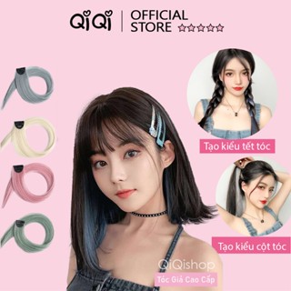 Tóc Giả Kẹp High light 50cm-Tóc Nối Nhuộm Ombre Thẳng Phong Cách Hàn Quốc