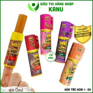 Kẹo son môi cho bé Push Pop Thái Lan 4 vị dâu, nho, cam, cola, ăn vặt ngon rẻ