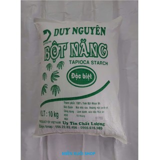 Bao 10 kg bột năng Duy Nguyên dùng làm bánh bột lọc, tạo độ sánh cho súp