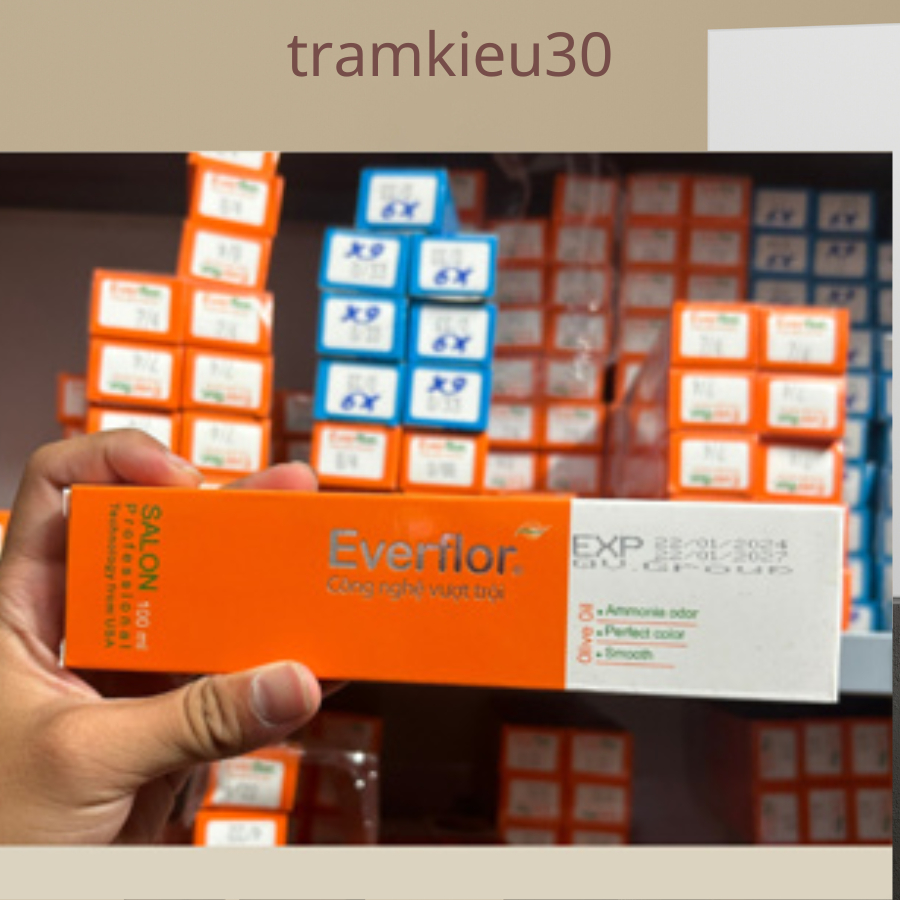Thuốc nhuộm tóc everflor bảng 2