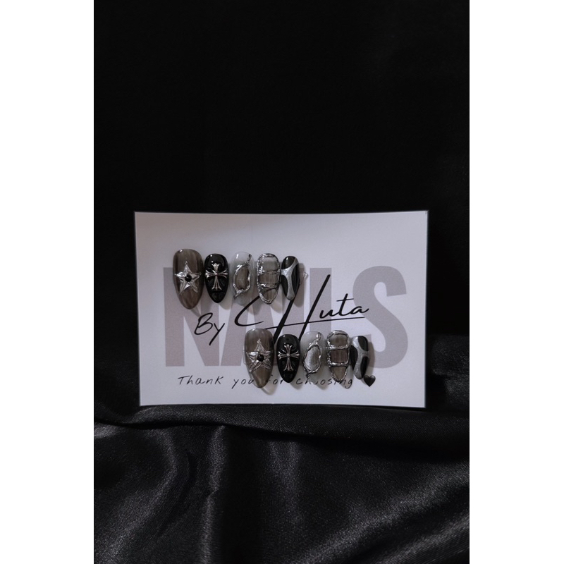 NAILBOX/ Móng up tráng gương y2k