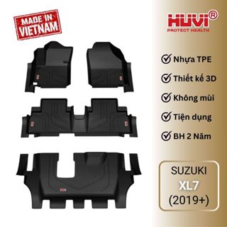 [TẶNG CỐP] Thảm lót sàn xe Suzuki XL7 (2020-2023) nhựa TPE tràn viền chính hãng HUVI Việt Nam
