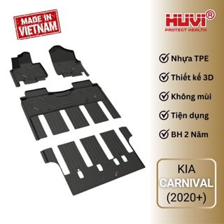 [Tặng cốp] Thảm lót sàn Kia Carnival 7 chỗ bản Premium và Signature (2020-hiện tại) chính hãng HUVI