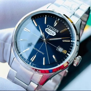 Đồng Hồ Citizen Nam Cơ Automatic Chính Hãng Máy Nhật Dây Thép Có 2 Lịch Ngày Thứ, Đồng Hồ Đeo Tay Nam Tự Động N033